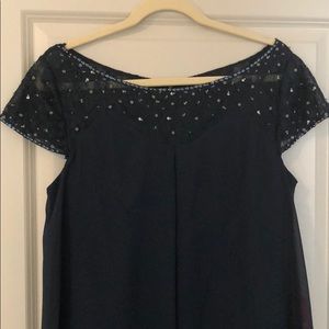 JJ House Knee Length Chiffon Mother of Bride Dress